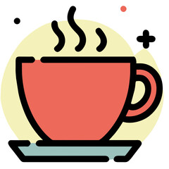 illustration of a cup of coffee icon 