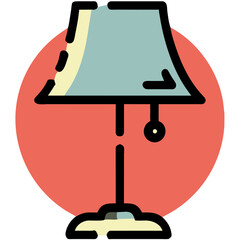 illustration of a lamp icon 