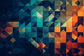 Fototapeta premium Dots and lines connected geometric background Geometric Background Full of Artistic Patterns and Shapes for presentation,website background