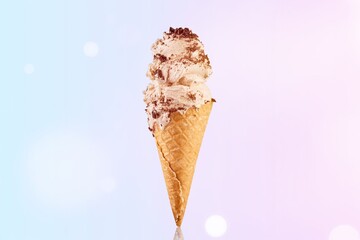 Cold tasty sweet ice cream