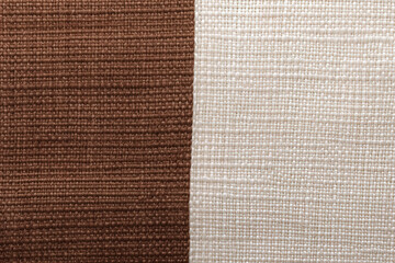 brown and white striped fabric texture background