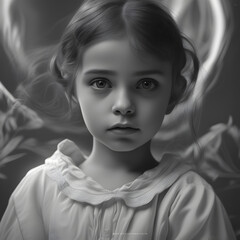 portrait of a little girl