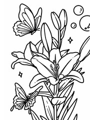 flower coloring pictures	