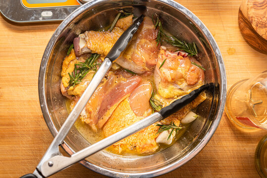 Preparing Chicken Cacciatore At Home