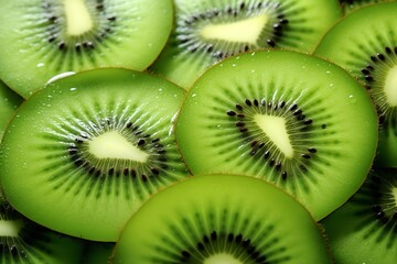 Close Up Photo of a Sliced Kiwi Fruit