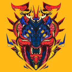 Dragon Red Illustration