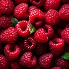 Ripe raspberries as a background