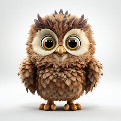 Naklejka premium cute owl character 