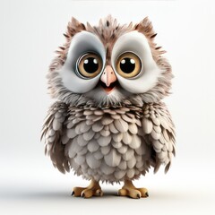 Fototapeta premium cute owl character 