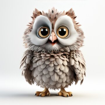 cute owl character 