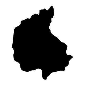 Lerik district map, administrative division of Azerbaijan.