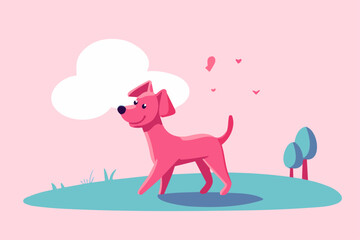 Vector illustration. poster, banner, greeting card, flyer. Happy National Dog Day. sale. event, party.