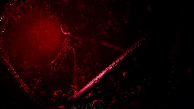 Voodoo Horror with red tentakles