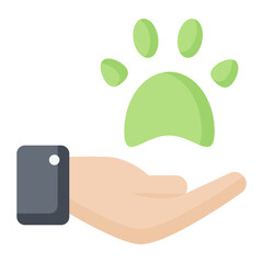 Animal Adopt Flat Icon