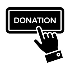 Donation Glyph Icon