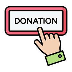 Donation Line Color Icon