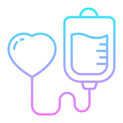 Blood Donate Gradient Icon