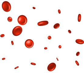 Texture of red erythrocytes for medicine.