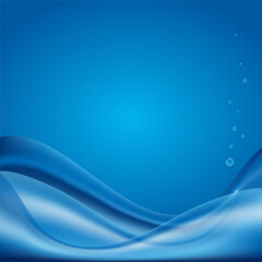 abstract blue wave background