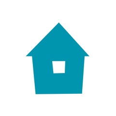 House Home Childish Application Handmade Cut Out Element Decoration PNG Icon
