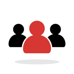 Leader icon in flat style. Boss symbol for your web site design, logo, app, UI Vector 