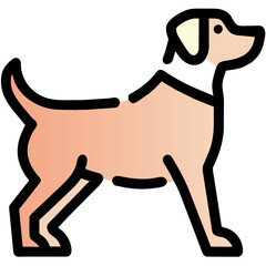 illustration of a dog icon