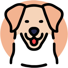 illustration of a dog icon