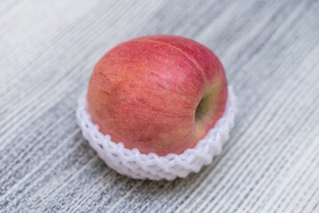 close up fresh red apple for eat