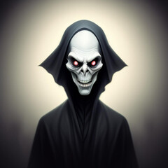 Atmospheric portrait of a sinister scary ghostly apparition.  Generative AI