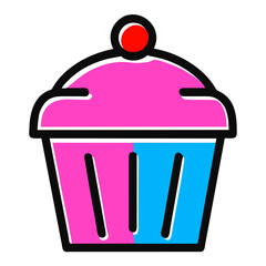 cupcake with cherry