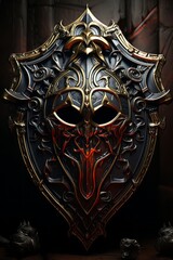 dark fantasy shield ai generated