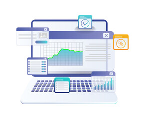 Investment business growth analysis data