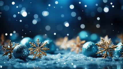 Fototapeta na wymiar Winter Snowflake Christmas Wallpaper. Generative AI