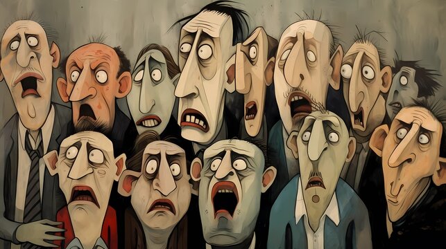 Inner Struggles Unveiled: Anxious Figures In Artistry