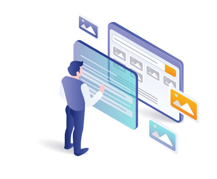 Man enters personal portfolio account