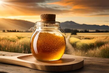 bottle of honey