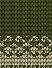 Fototapeta na wymiar Knitted texture seamless pattern. Vector seamless background for banner, website, postcard, wallpaper, clothing and design. Festive Sweater Design. Seamless Knitted Pattern.