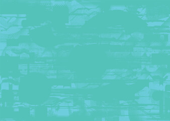 Distressed dotted design element. Duo tone, grunge poster . Modern art .Abstract, grungy composition . Half tone background. Halftone dots texture effect .Contemporary vector. Grange design