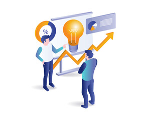 The team is discussing business management development ideas