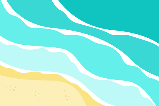 summer background with beach. vector illustration