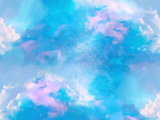 Beautiful Pastel-colored clouds wallpaper background