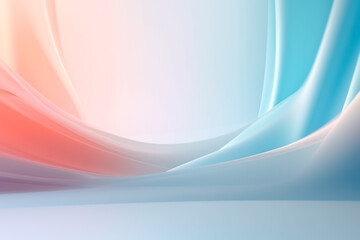 Naklejka premium abstract background with curves pastel color waves
