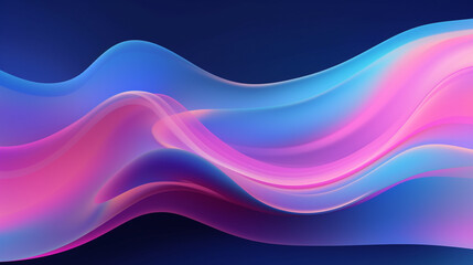 Abstract blue and purple liquid wavy shapes futuristic background. Glowing retro waves background.