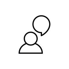 paper chatting icon  vector people chat icon 