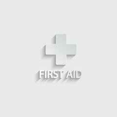 firs aid icon vector medical help icon 