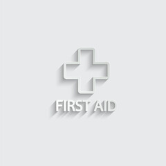 firs aid icon vector medical help icon 