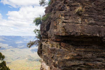 Rocks of the three sisters in the blue mountains, New South Wales