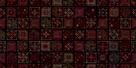 Talavera pattern. Indian patchwork. Turkish ornament. Moroccan tile mosaic. Spanish decoration. Ethnic background. Seamless pattern for your design - 653755785