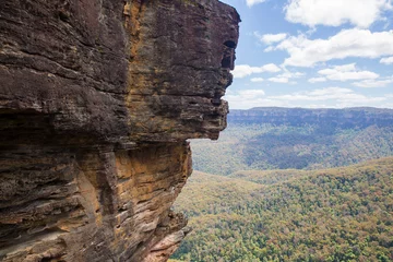 Küchenrückwand glas motiv Three Sisters Rocks of the three sisters in the blue mountains, New South Wales