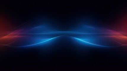 The waves on a dark background with reflections